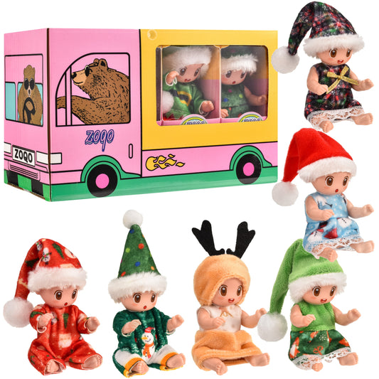 Mini Reborn Baby Dolls, 6 Piece Set