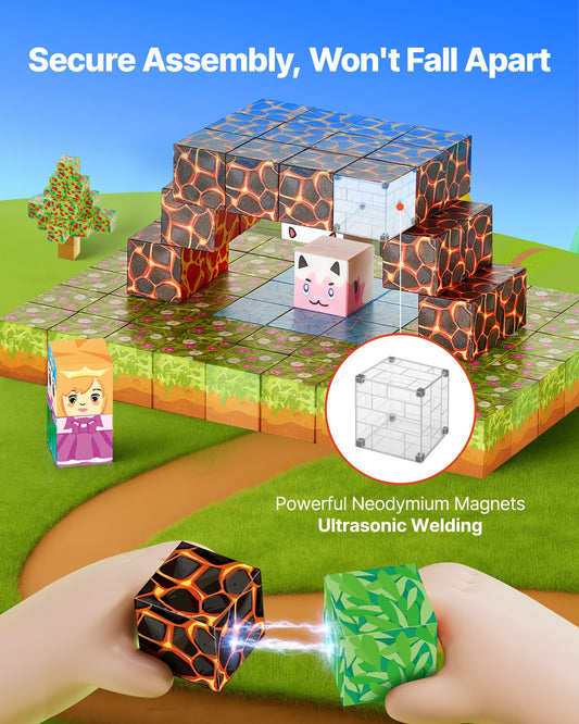 Magnetic Blocks 150 PCS Forest Castle