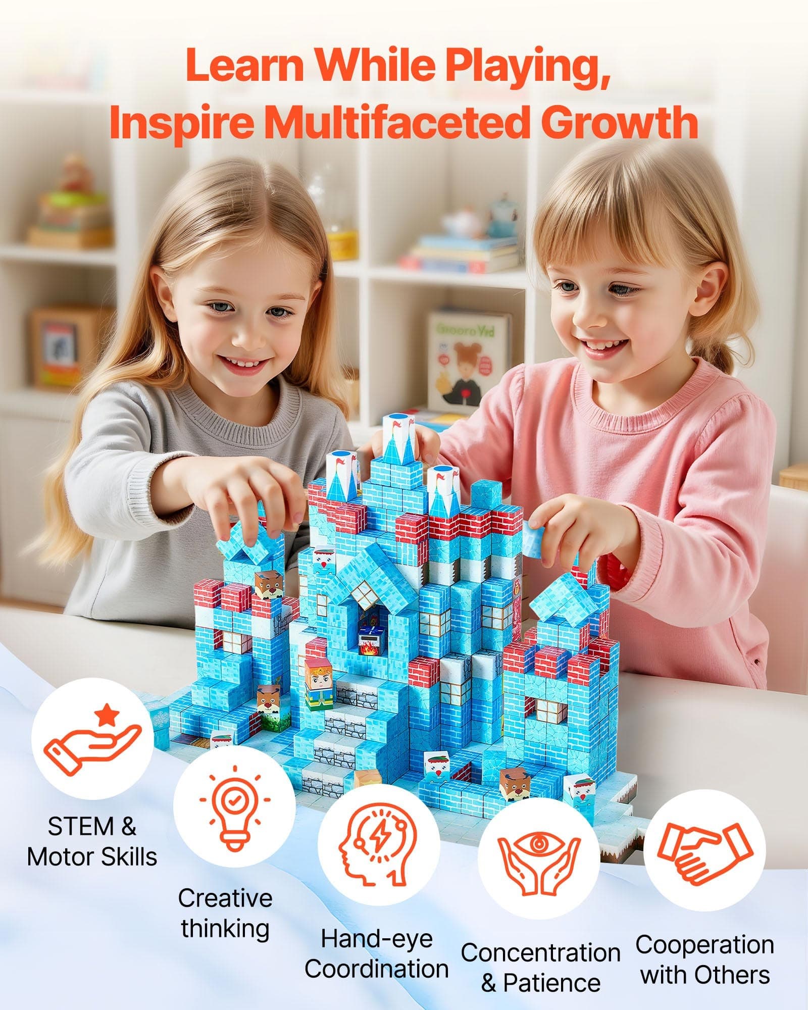 Magnetic Blocks 150 PCS