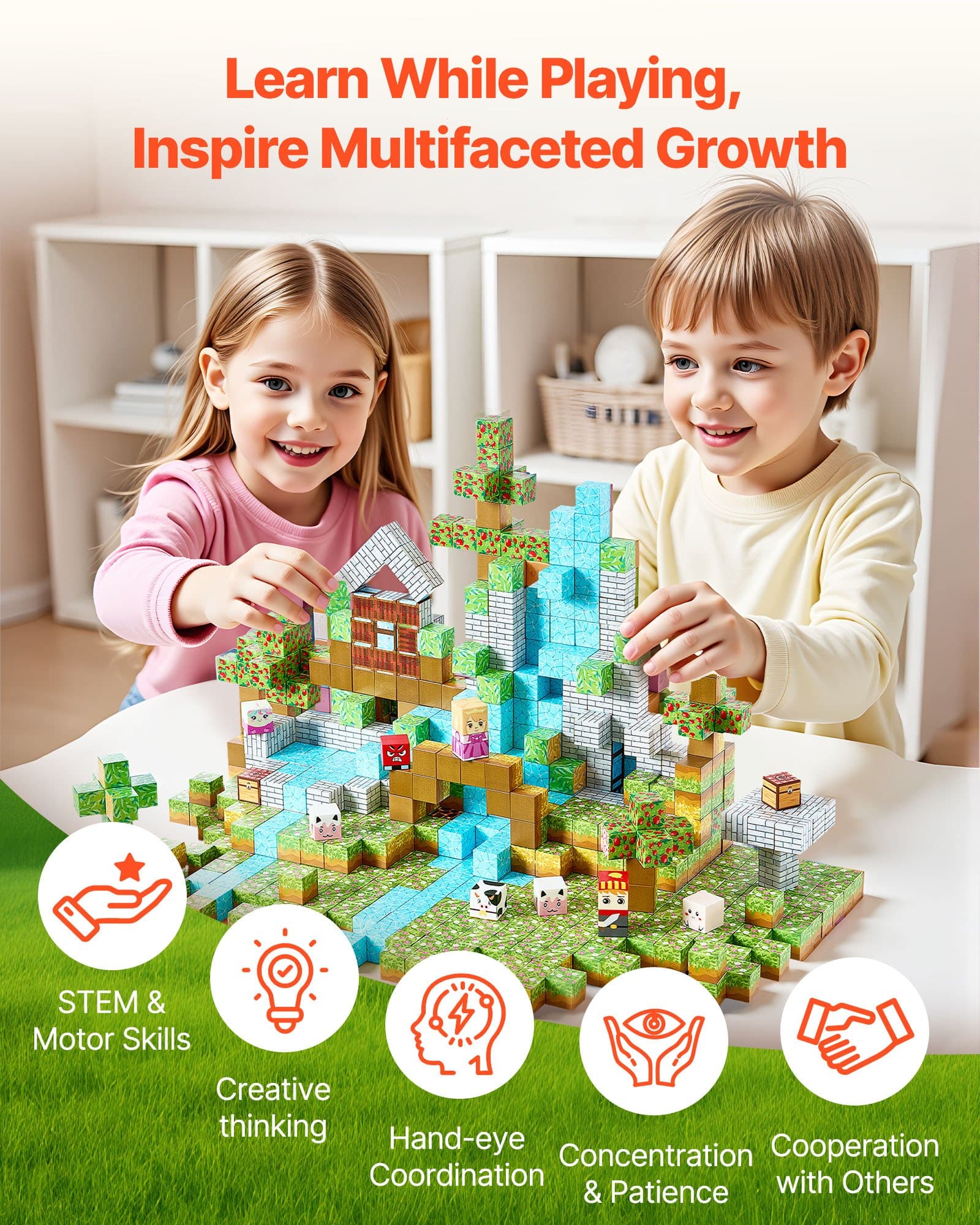 Magnetic Blocks 150 PCS Forest Castle
