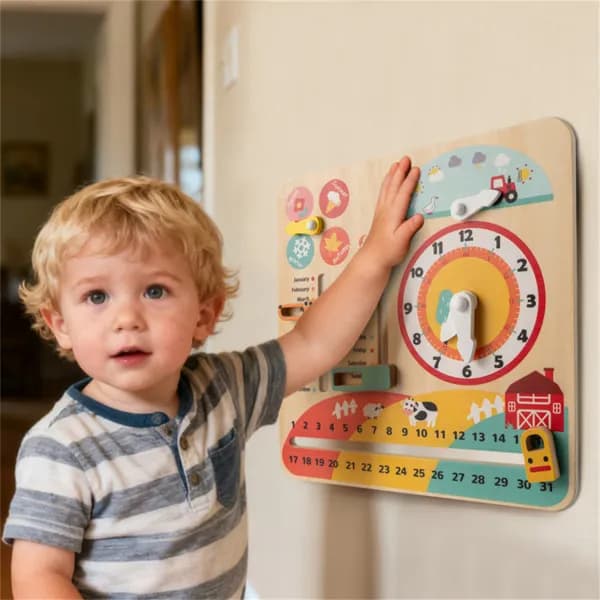 Montessori Wooden Learning Clock