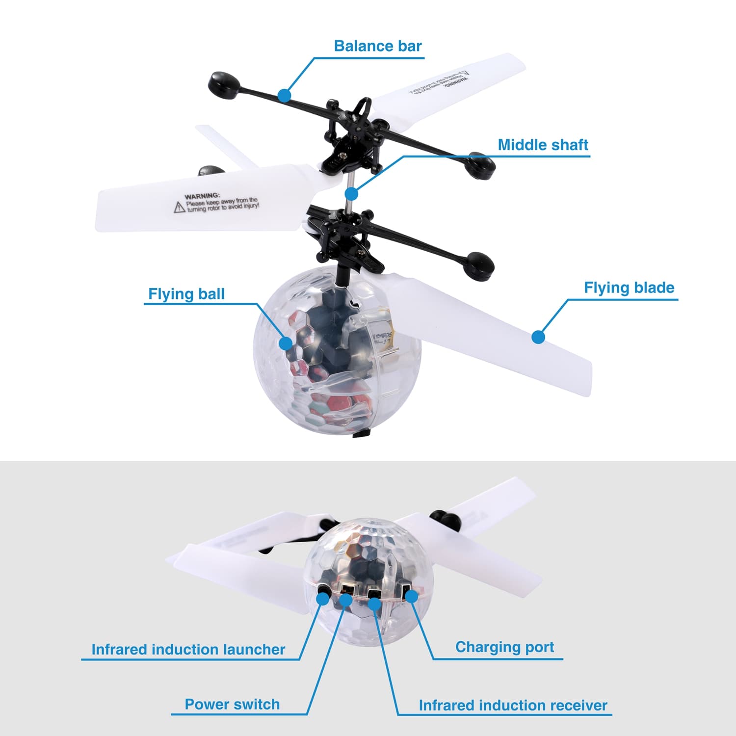 Infrared Induction Flying Orb Ball