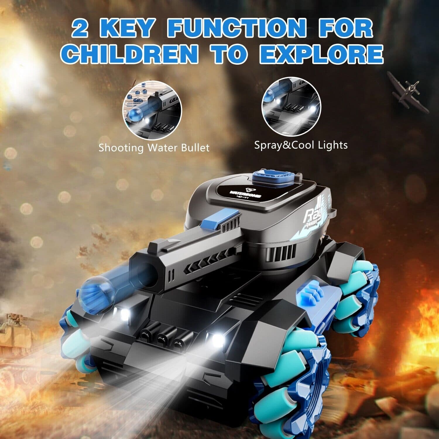 Tank Toys Four Wheel