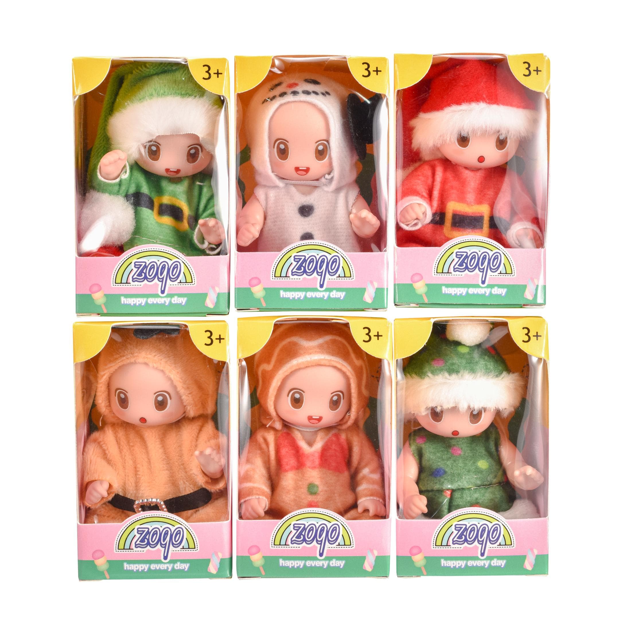 Mini Reborn Baby Dolls, 6 Piece Set