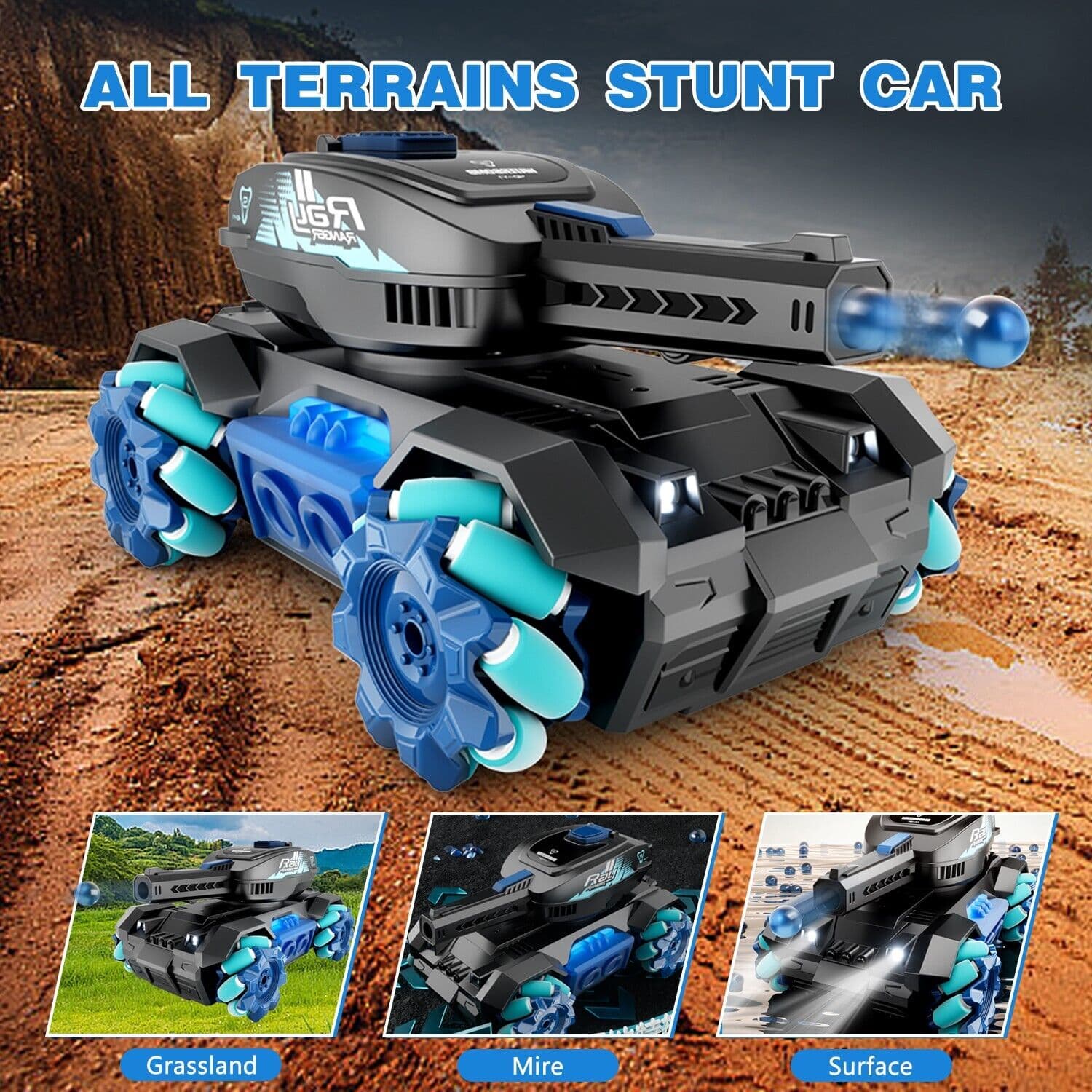 Tank Toys Four Wheel