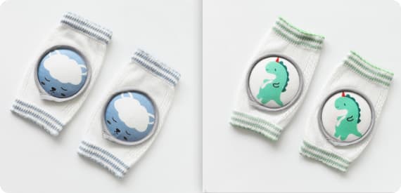 Baby Knee Pads Cartoon Accessories Doll Elbow Pads Baby Learning Set