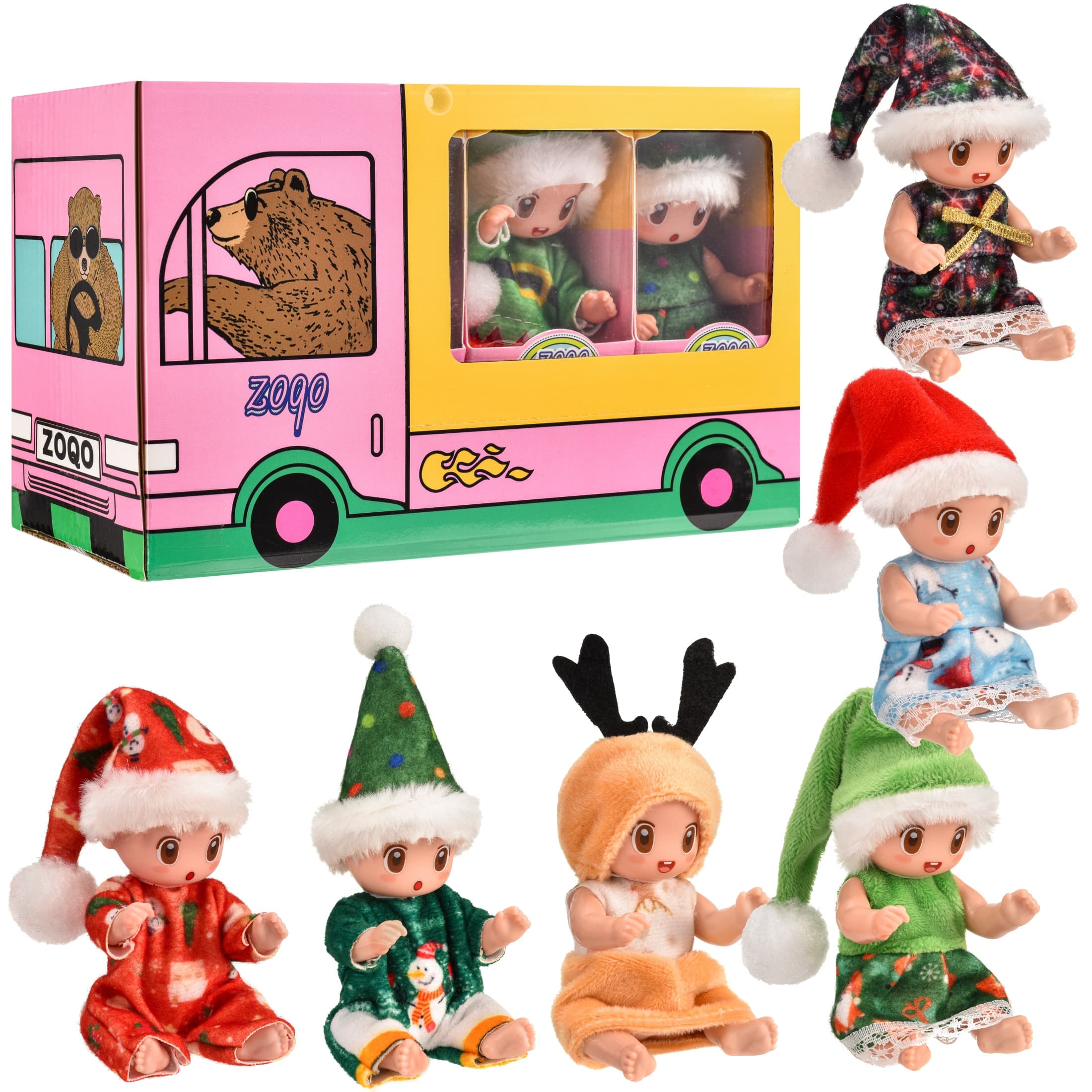 Mini Reborn Baby Dolls, 6 Piece Set
